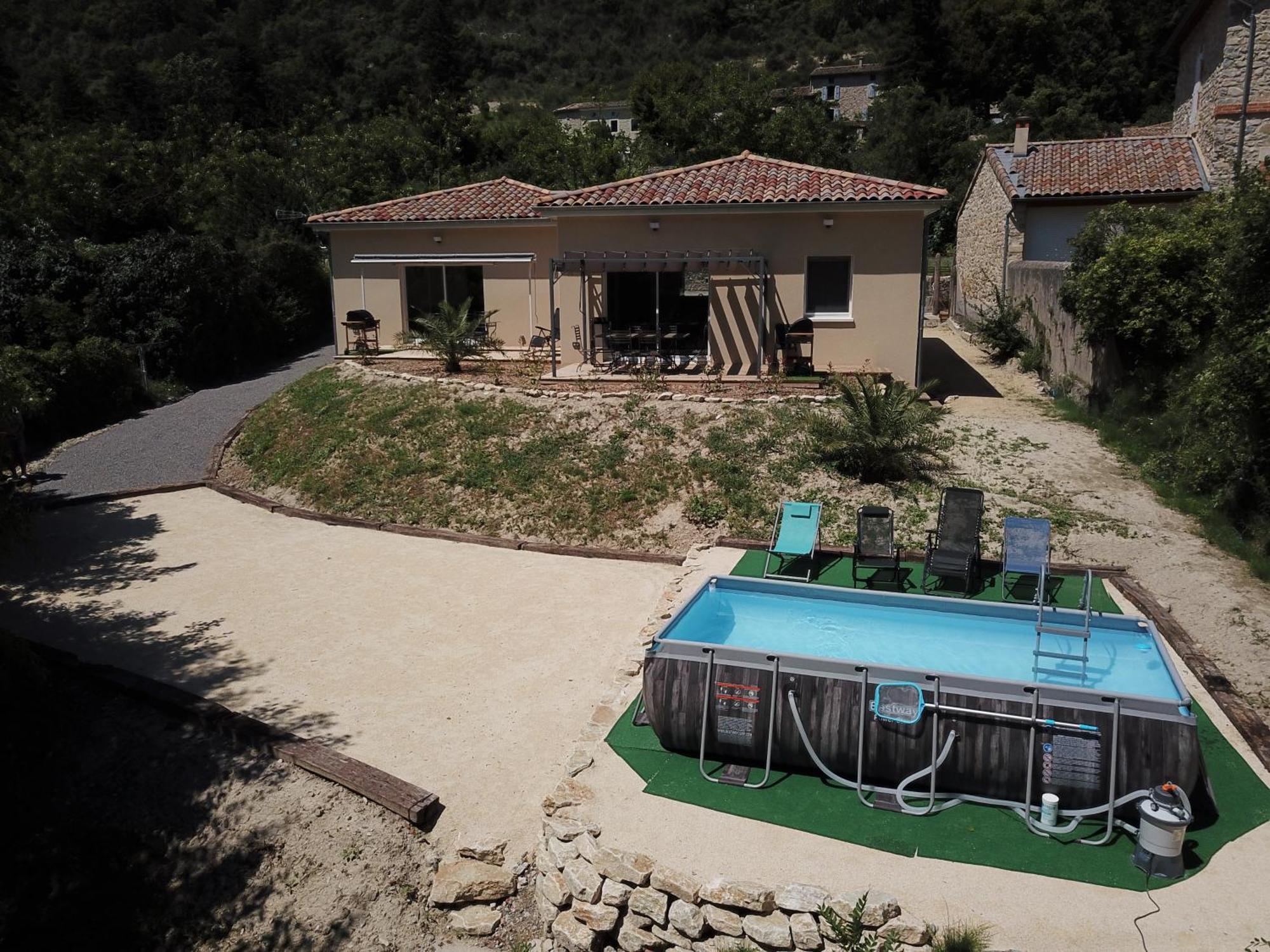 Gite Le Chaudron 1 A 7Pers Avec Piscine Villa Montclar-sur-Gervanne Exterior photo